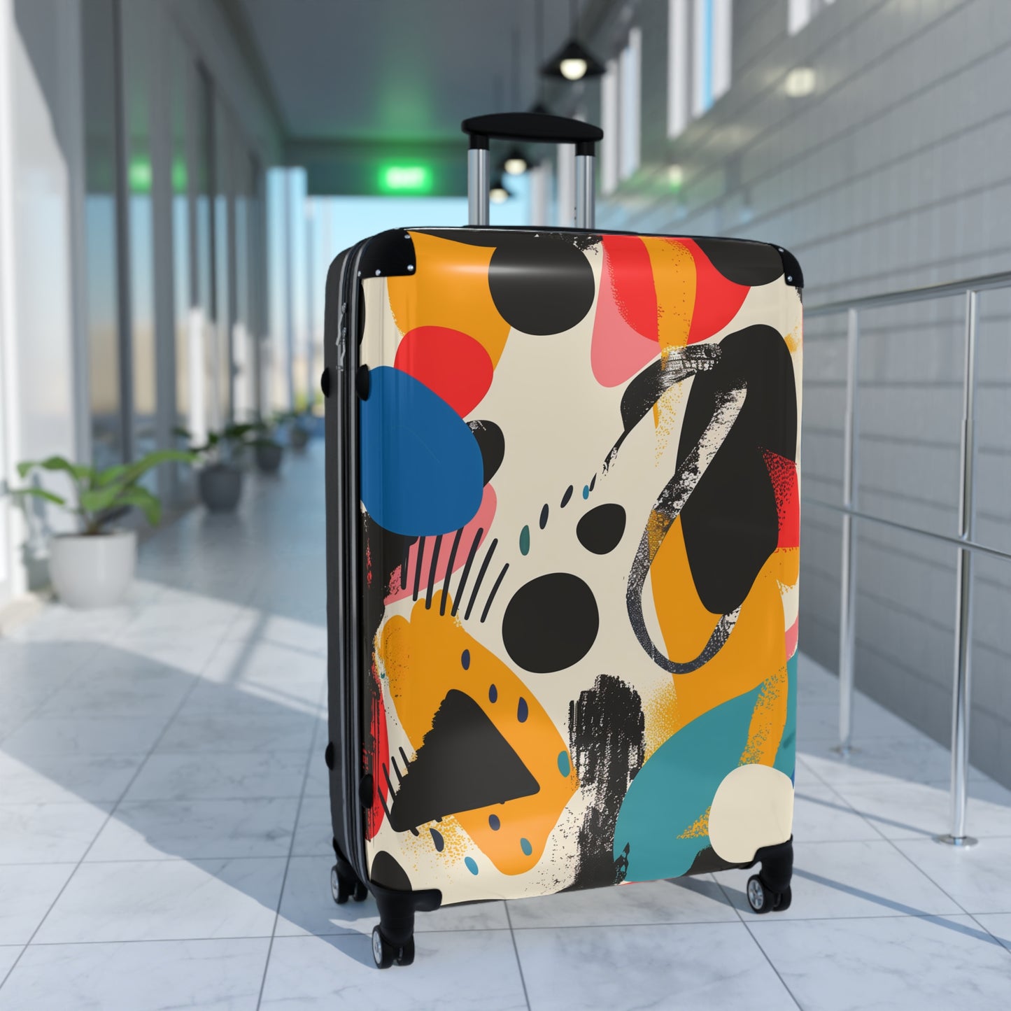 Vibrant Abstract Pattern Suitcase