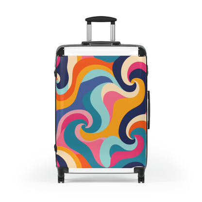 Retro Waves Suitcase: Vibrant Nostalgia | Bags | Accessories, Bags, Travel, Travel Accessories | Prints with Passion