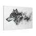 Ink Wolf Morphing into Smoke — Canvas Wall Art — Product Detail View 6
