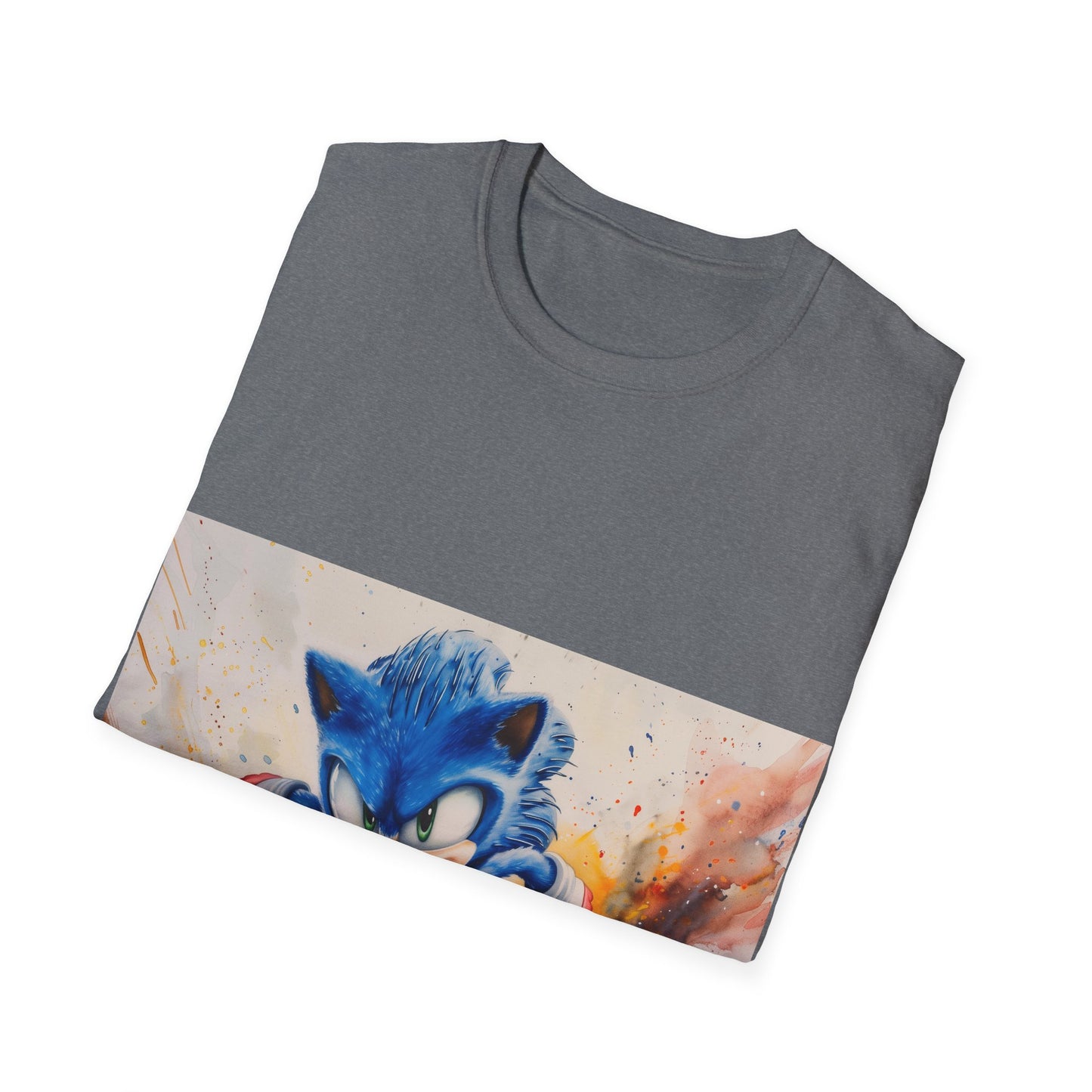 Sonic Watercolor Tee: A Speedy Splash