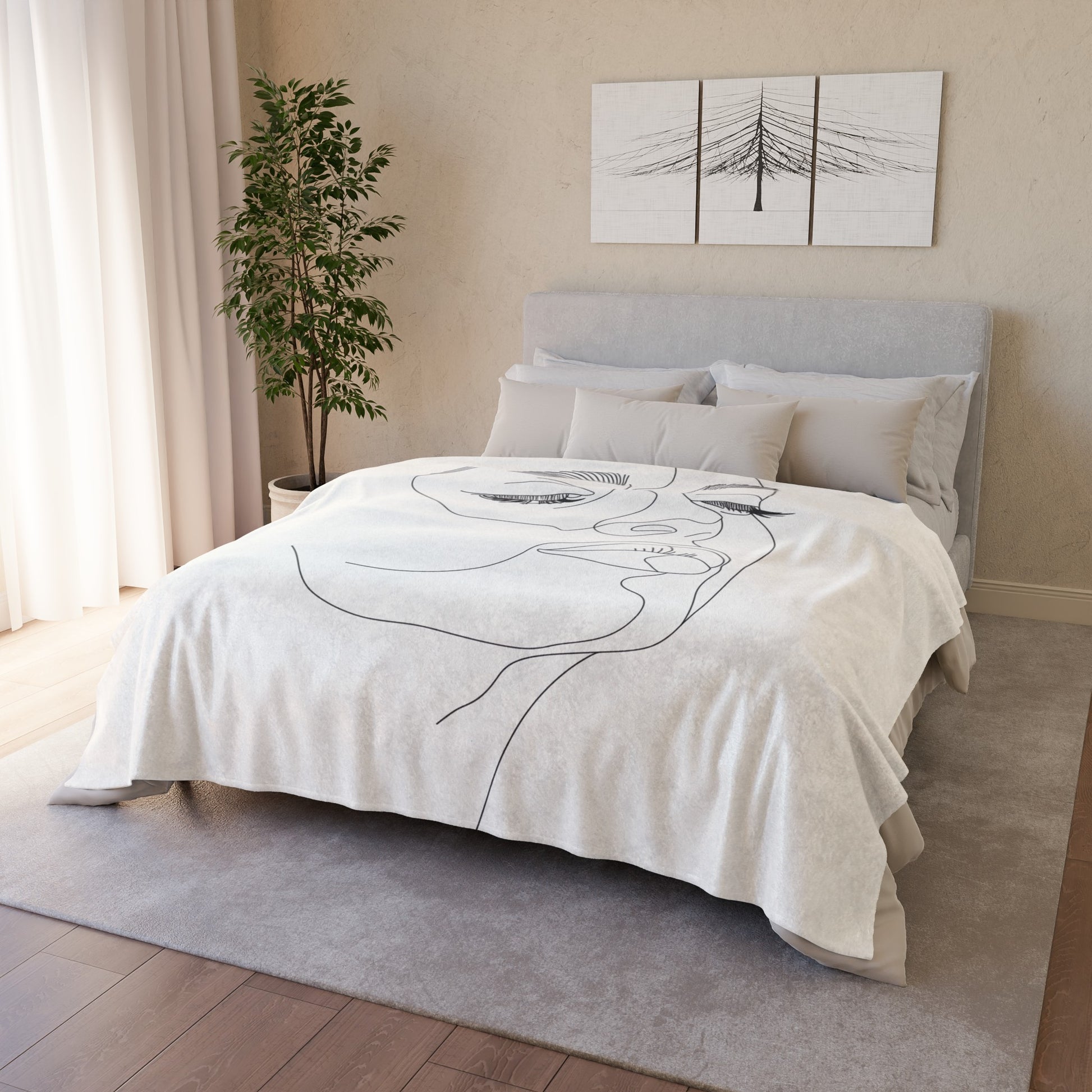 luxurious blanket that is both functional and aesthetically pleasing. Ideal for those seeking a high-quality blanket that not only provides comfort but also elevates the design of their home. The luxurious material used ensures a soft and cozy feel