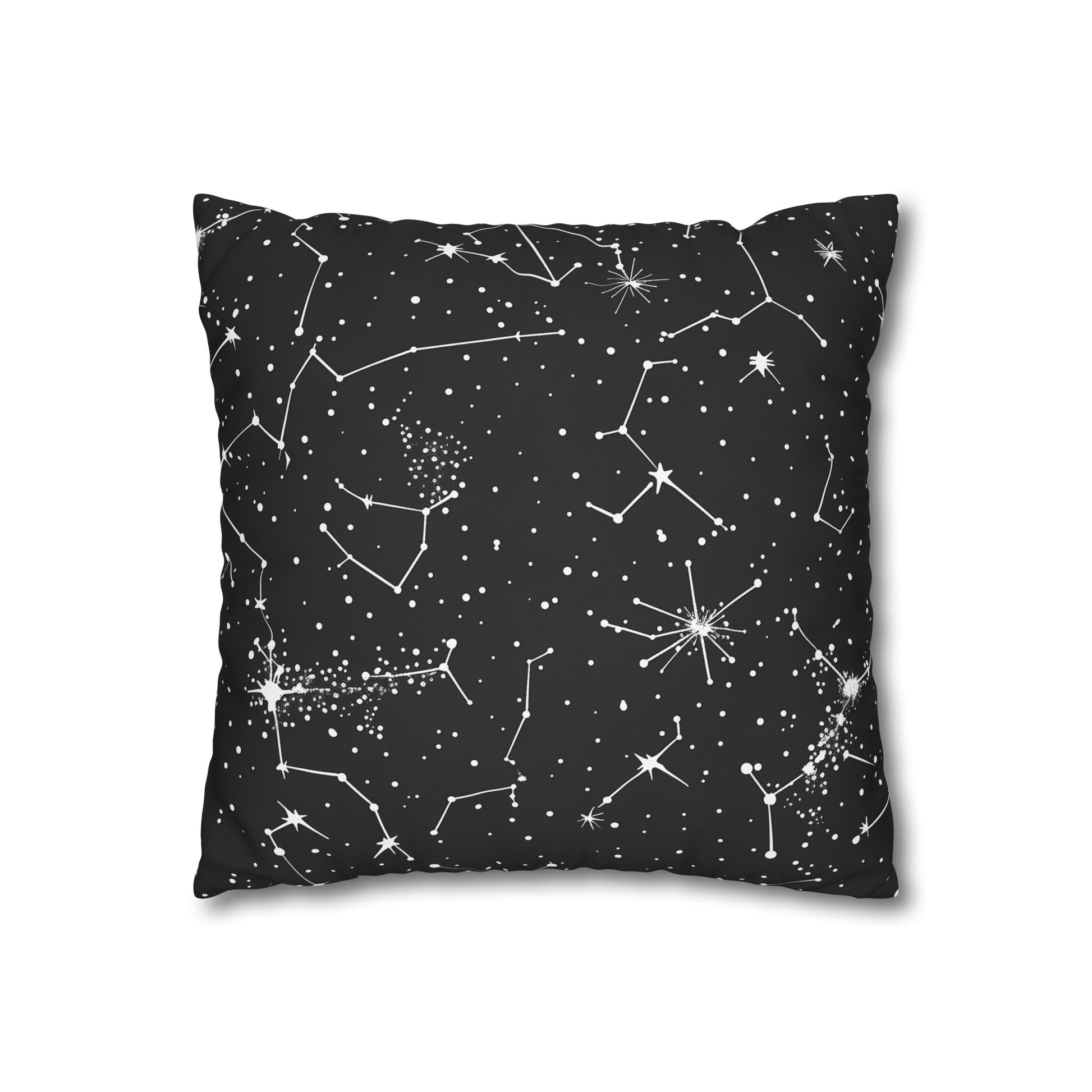 "Starry Night Pillow Case - Constellation Stars seamless pattern for a magical touch to your bedroom decor"