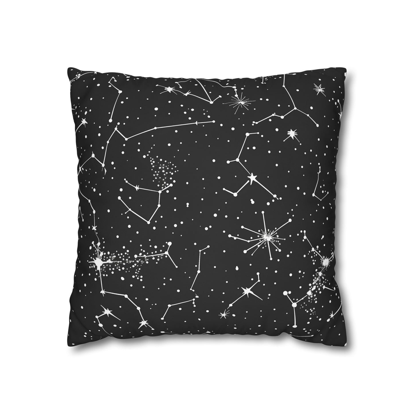 "Starry Night Pillow Case - Constellation Stars seamless pattern, soft and luxurious touch of magic for your bedroom decor"