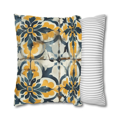 "Artisan Tiles Pillow Case - Transform your bedroom with elegant seamless pattern for a sophisticated touch"