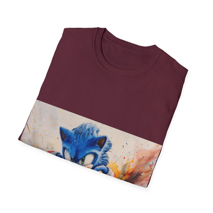 Sonic Watercolor Tee: A Speedy Splash