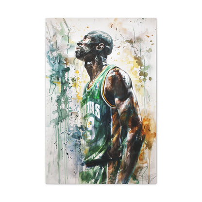 Kevin Garnett: Intensity Personified Canvas: Kevin Garnett Signed Basketball | Canvas | Art & Wall Decor, Canvas, Fall Picks, Hanging Hardware, Home & Living, Indoor, Top Spring Products, Valentine's Day promotion | Prints with Passion