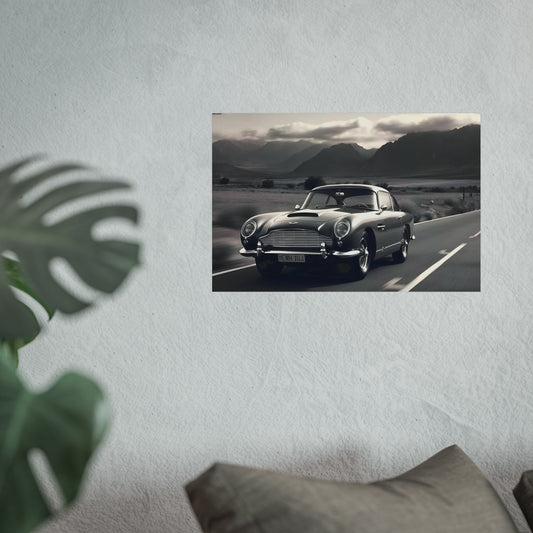 Find the perfect Aston Martin DB5 Poster for sale at our shop. Ideal for car enthusiasts and collectors looking to add a touch of classic luxury to their space.