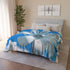 Wind Turbine Shaped Like Flower Petals — Plush Fleece Throw Blanket — Product Detail View 12