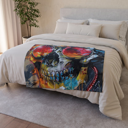 Street Art Soul Blanket:Where Creativity Flows | Blanket | Bed, Bedding, Blankets, Home & Living, Indoor, Mother's Day, Rest, Sleep, Sublimation | Prints with Passion