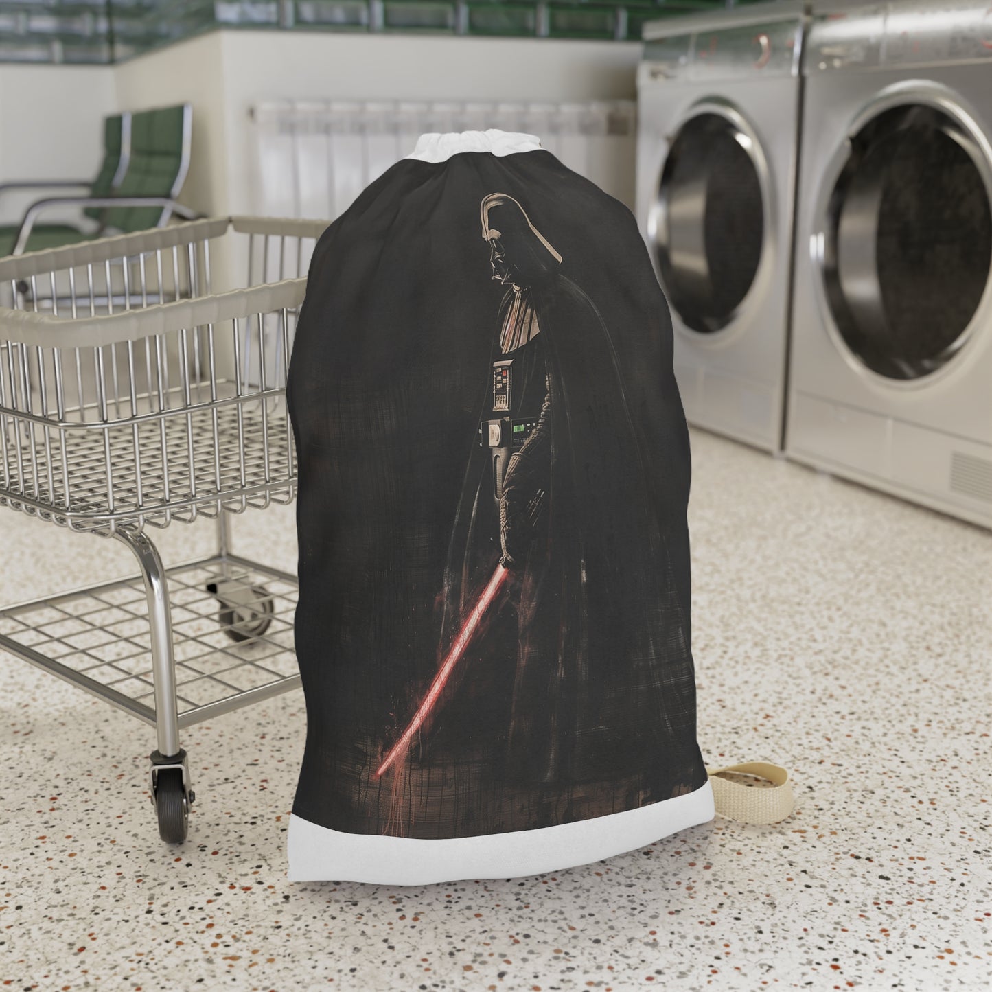 Darth Vader Sith Laundry Bag - Perfect for Star Wars fans, ideal for storing and transporting dirty clothes.