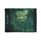 Hologram of the Past Glitching in Forest — Plush Fleece Throw Blanket — Full Flat Artwork View