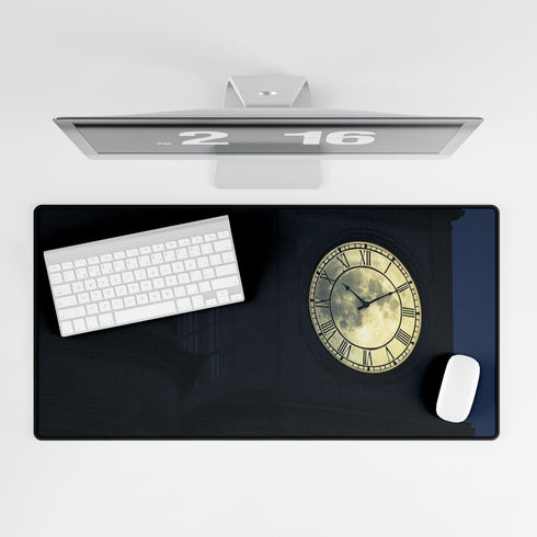 Clocktower Powered by Moon Phases Gaming XXL Extended Desk Mat
