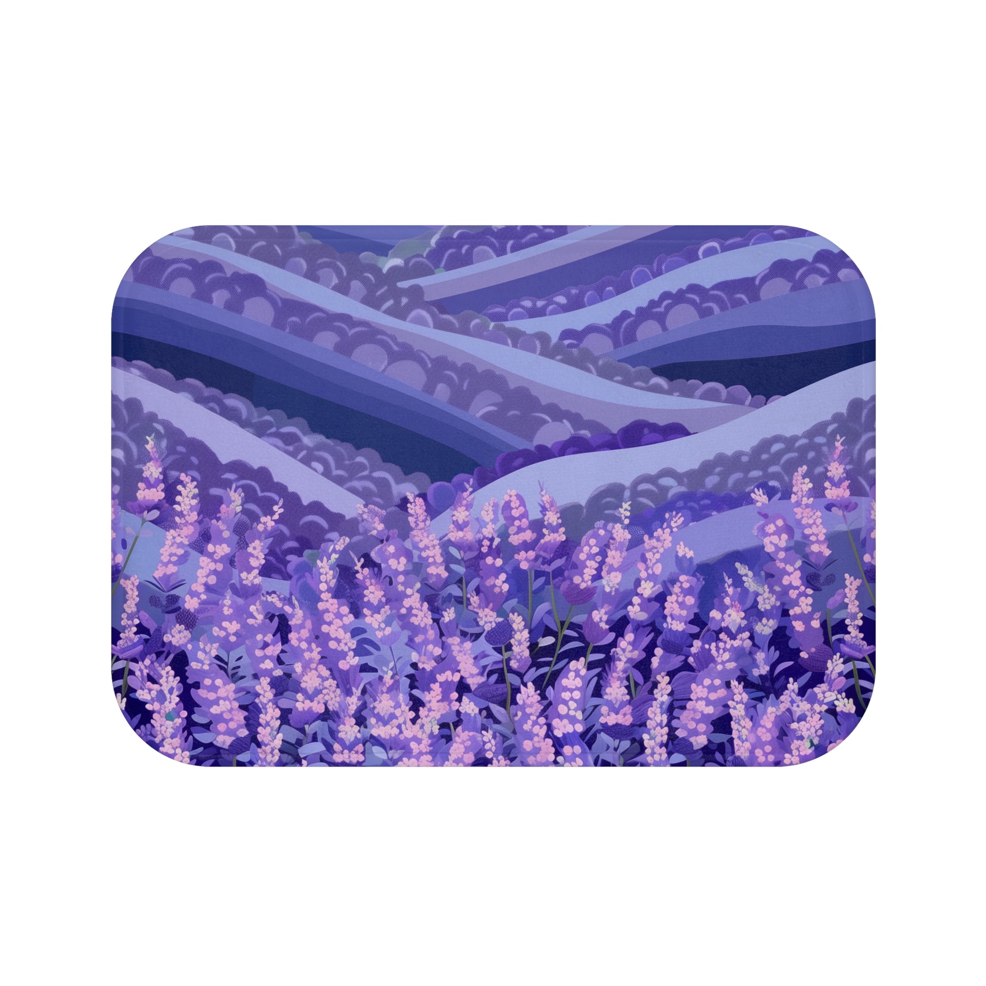 Lavender Fields Bath Mat | Bath Mats | Bath, Bathroom, Home & Living, Indoor, Sublimation | Prints with Passion