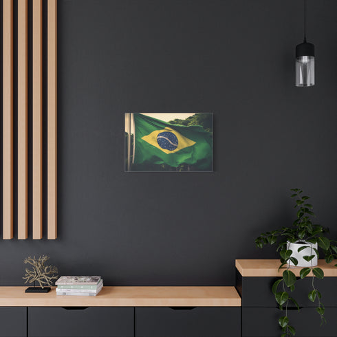 Brazil Flag — Canvas Wall Art — Product Detail View 5