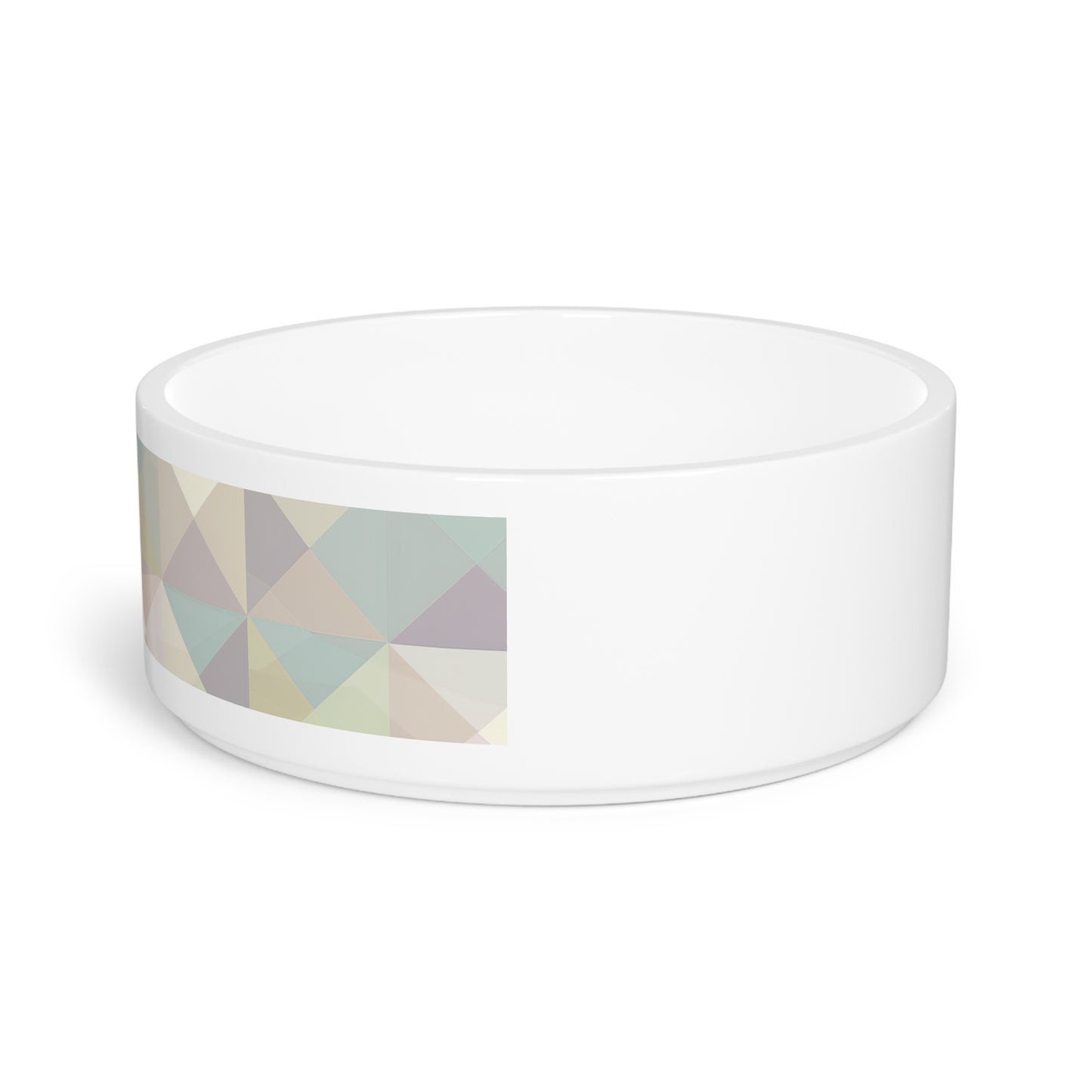 Chic Pastel Geometrics Pet Bowl