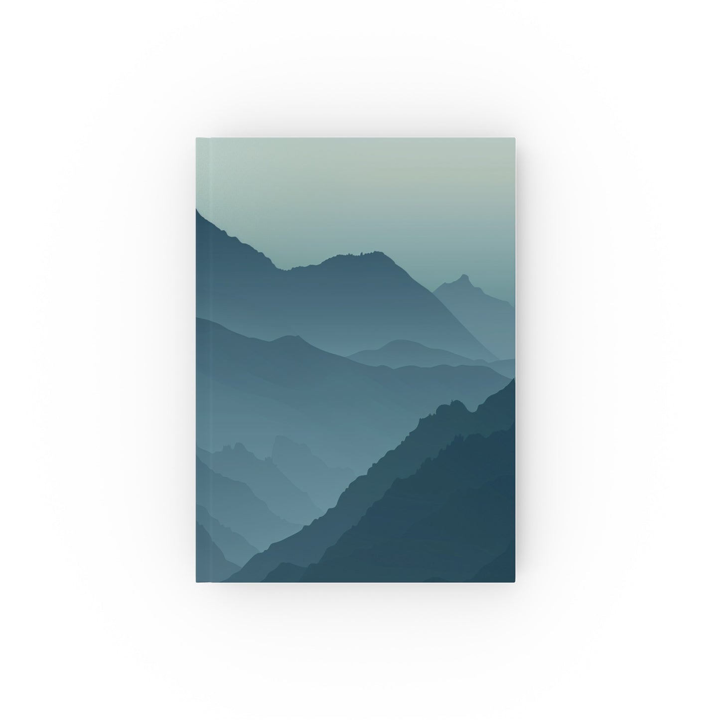 "Mountain Serenity Minimalist Journal: Tranquil mountain scene cover, high-quality material, versatile and stylish. Perfect for reflection and introspection. Makes a great gift!"