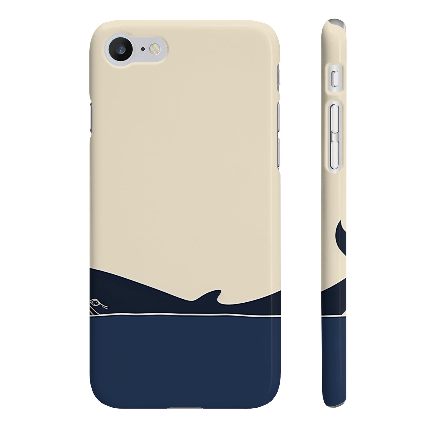 Whale Song: Minimalist Ocean Phone Case