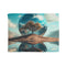 Mirror Planet Reflecting Earths Dreams Plush Fleece Throw Blanket