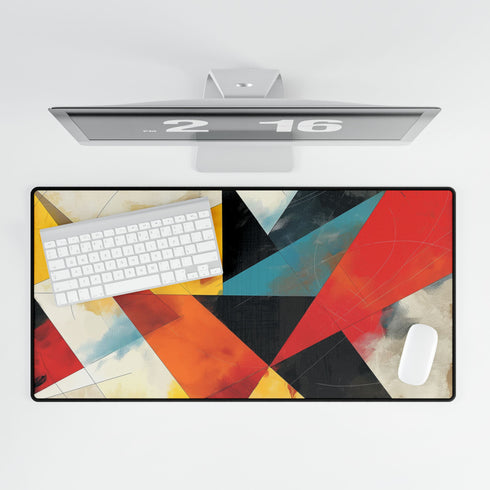 Abstract Geometric Shapes — XL & XXL Desk Mat — Product Detail View 5