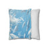 Sky Full of Floating Whales (Edition II) — 40×40 Cushion Cover — Soft Brushed Fabric Texture Close-Up