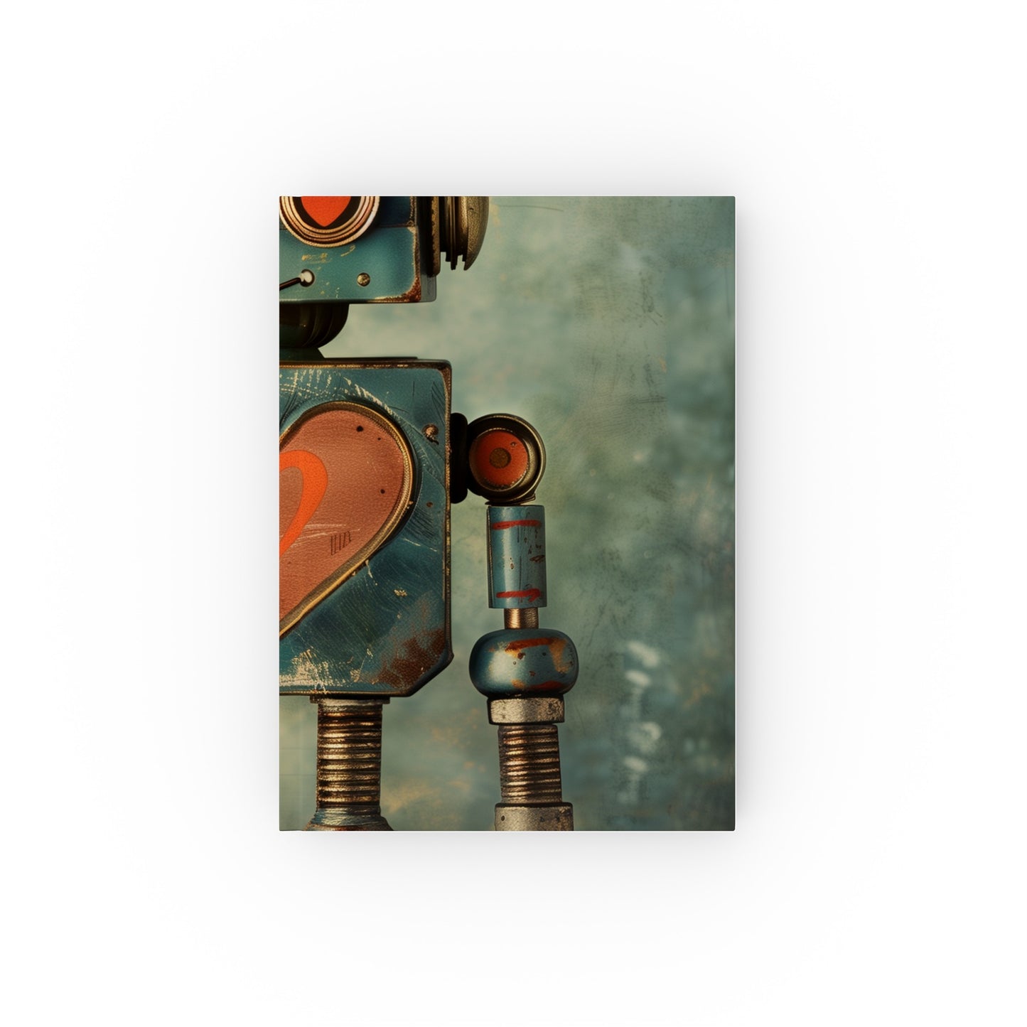 "Retro Robot Journal - High-Quality Material, Stylish Design, Perfect for All Seasons. Makes a Great Gift! Shop now at BenCPrints."