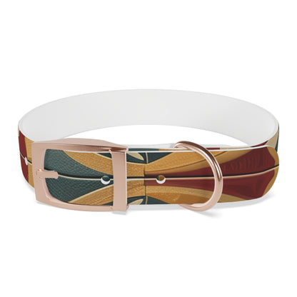 Tile Print Dog Collar: Handcrafted Chic Design