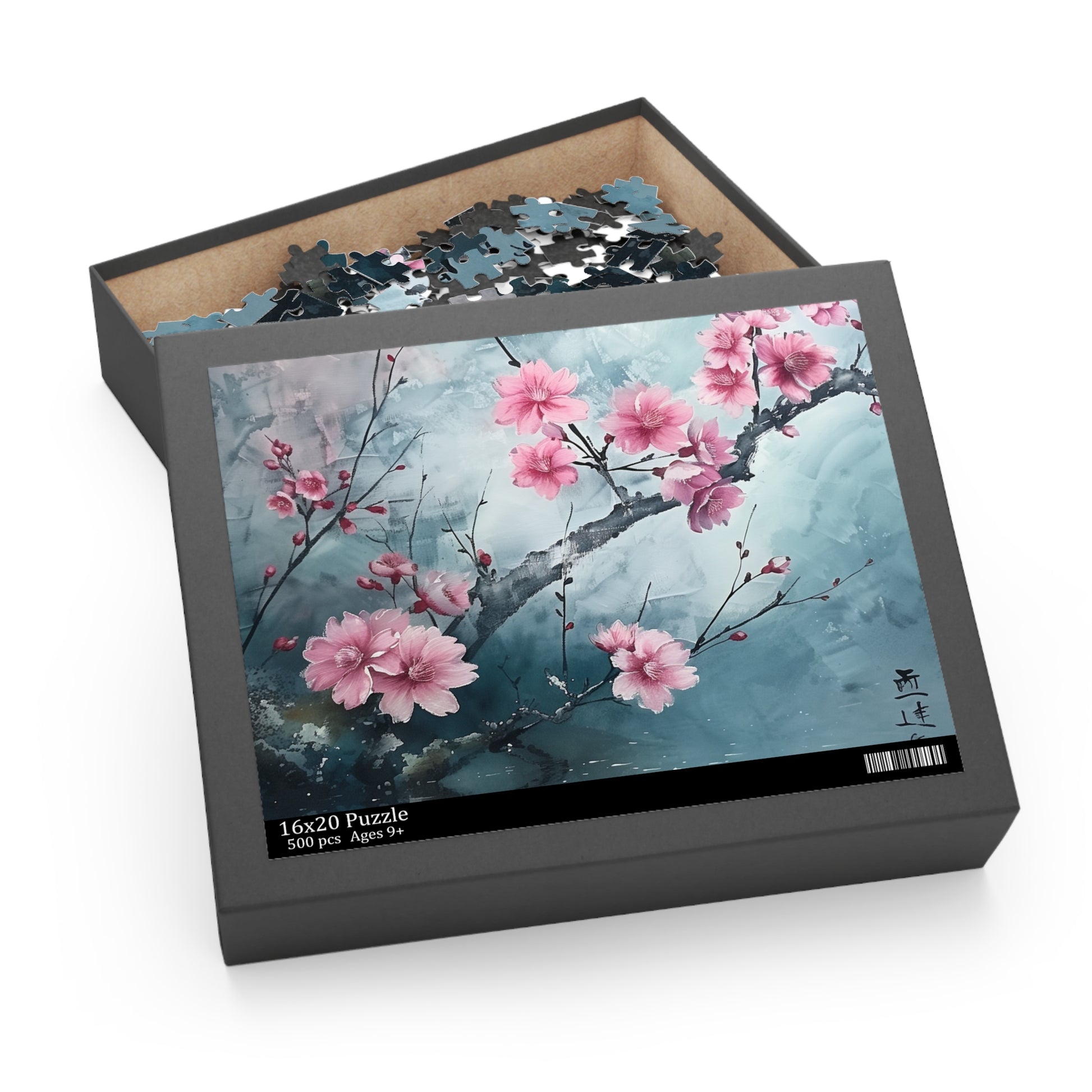 "Vibrant Cherry Blossom Jigsaw Puzzle for a Serene & Engaging Experience"