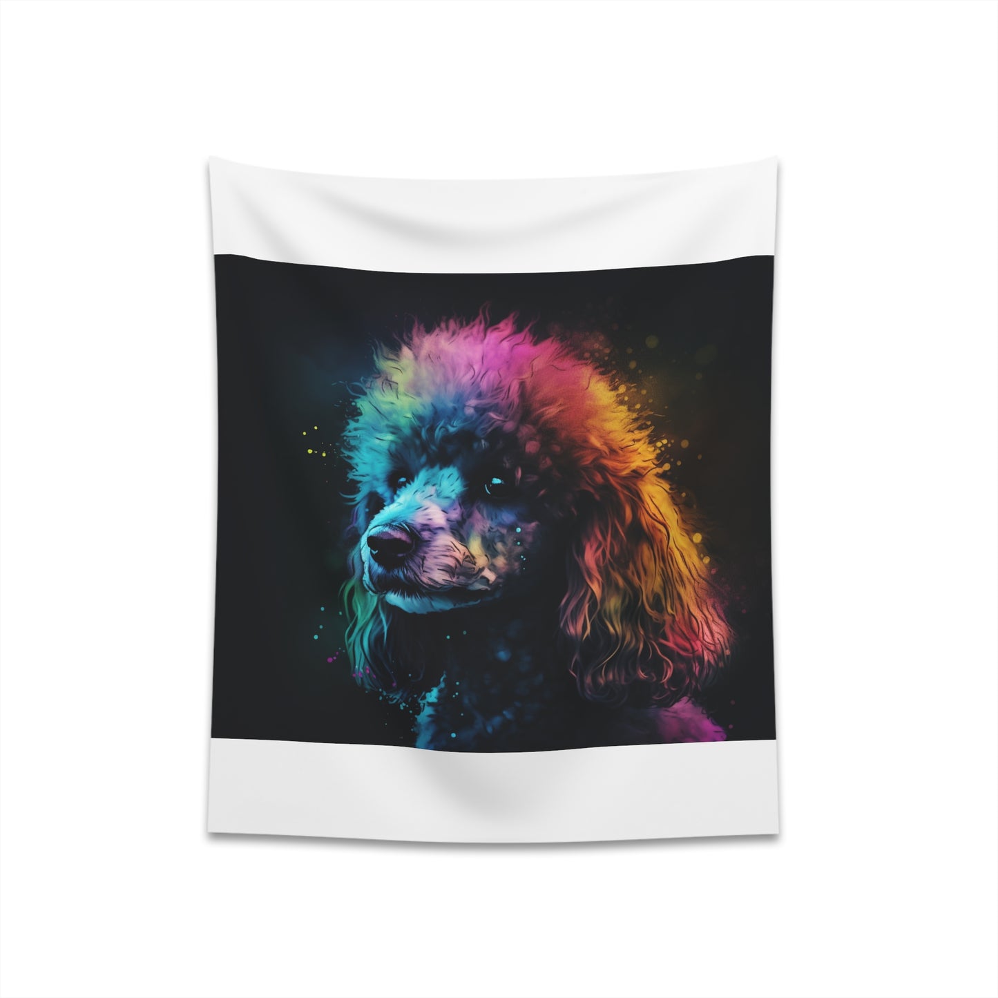 "Poodle Panache Tapestry: Elegant and Stylish Home Decor for Dog Lovers"