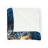 Clock Tower with Stars As Gears Plush Fleece Throw Blanket