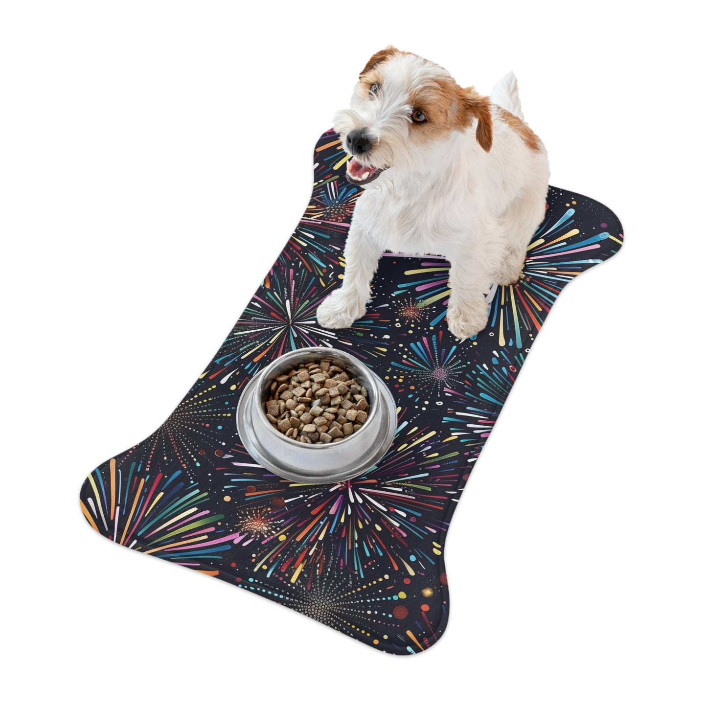 Fireworks Pet Feeding Mat