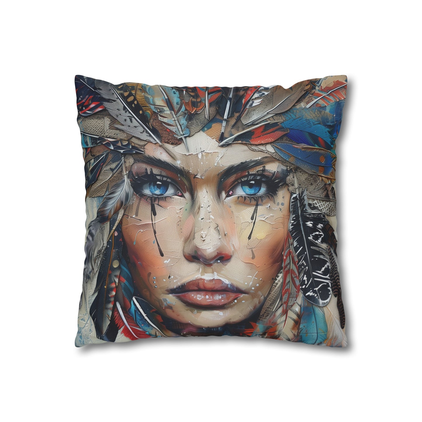 "Bohemian Feather Pillowcase - High-Quality, Stylish, and Perfect for All Seasons | Free Spirit Feathers"