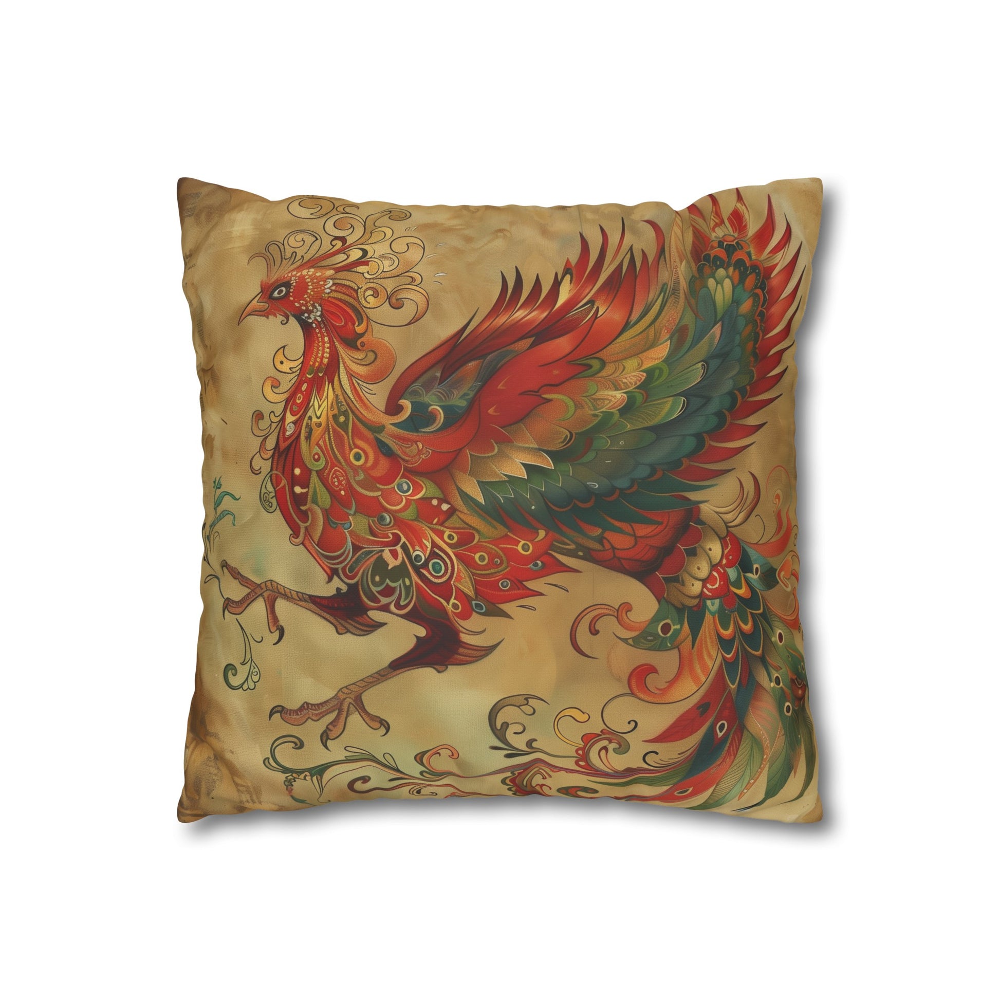 "Phoenix Eternal Flame Pillowcase - Mythical beauty for all seasons, high-quality material, perfect gift."