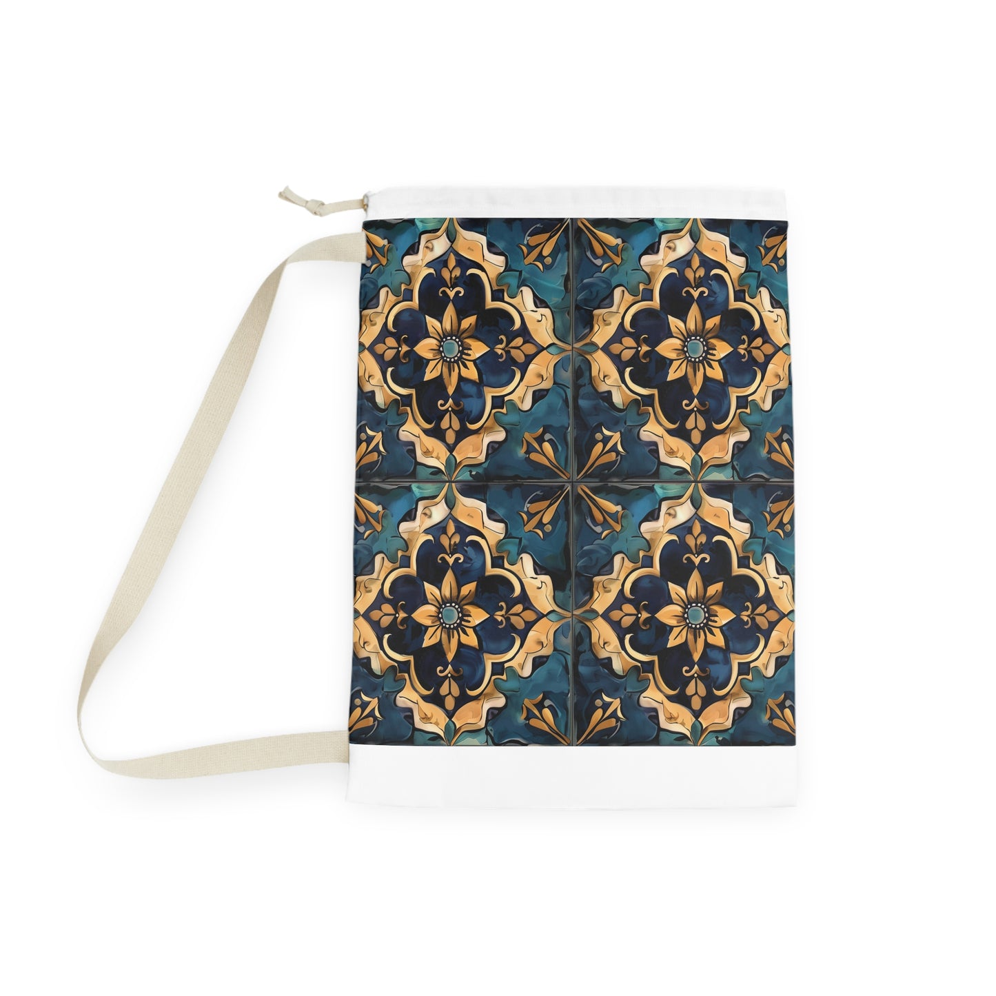 Artisan Tiles Laundry Bag in Tile Pattern - Stylish and Functional Way to Elevate Your Laundry Routine