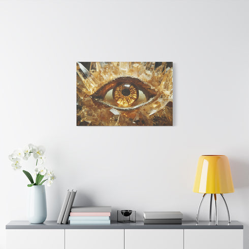 Levitating Crystals Forming an Eye (Edition II) — Canvas Wall Art — Product Detail View 7