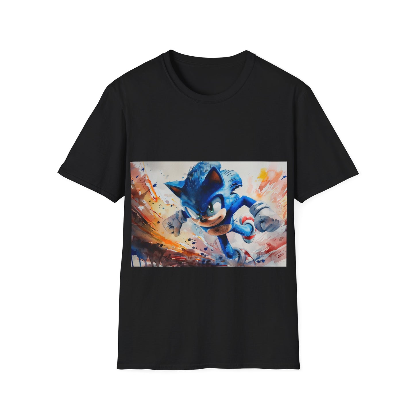 Sonic Watercolor Tee: Speedy Style