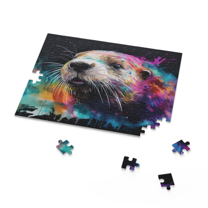 Smiling Otter Watercolor Puzzle