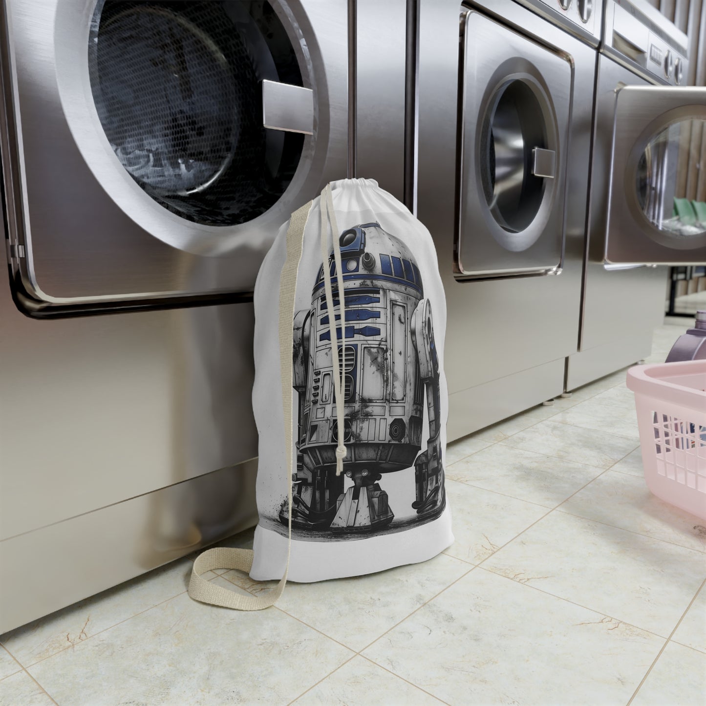 R2-D2 Star Wars laundry bag with fun design for organized laundry routine