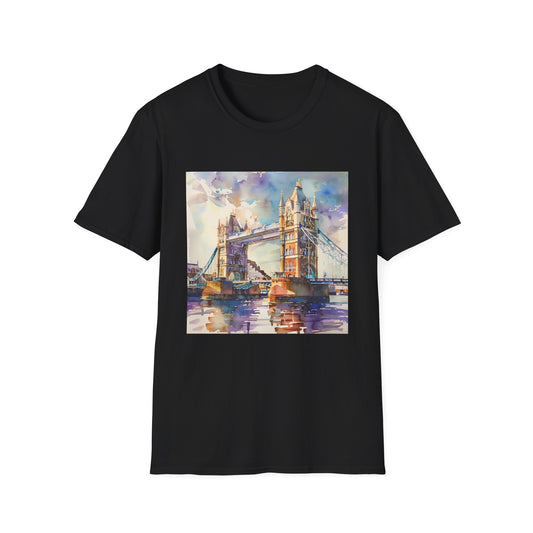 ## London Landmark in Watercolor: The Tower Bridge T-shirt