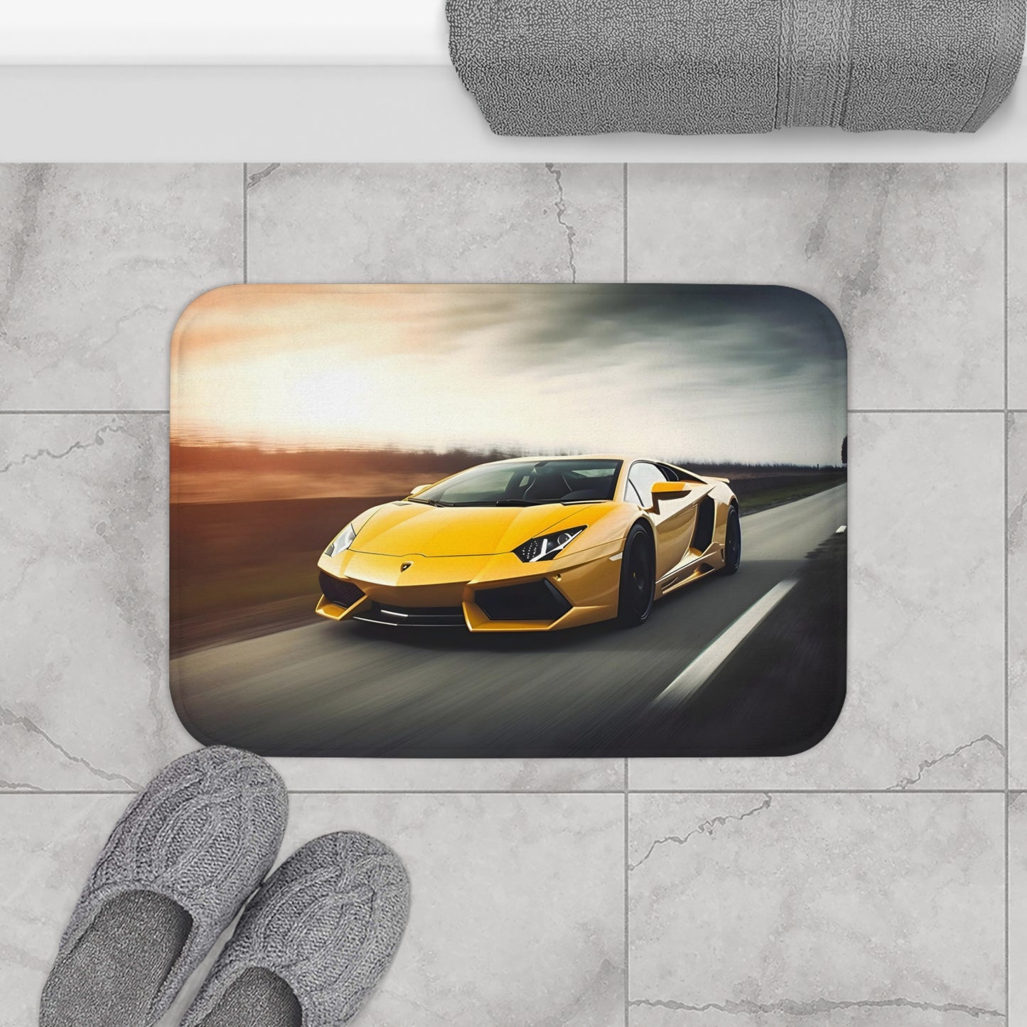 Lamborghini Rush Bath Mat | Bath Mats | Bath, Bathroom, Home & Living, Indoor, Sublimation | Prints with Passion