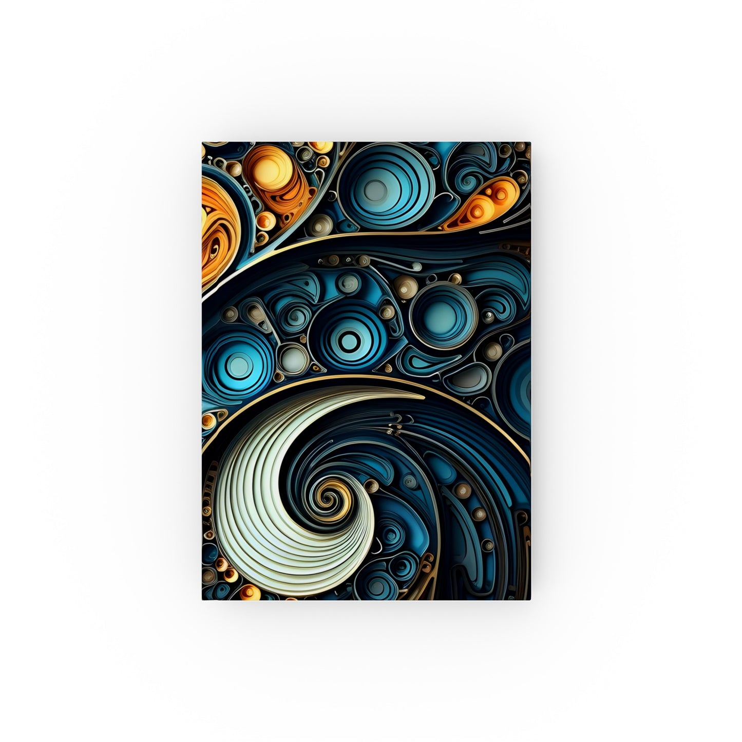 Fractal Dimensions Journal - Mesmerizing Geometry Cover - Perfect Gift for Artists and Mathematicians - High-Quality Material