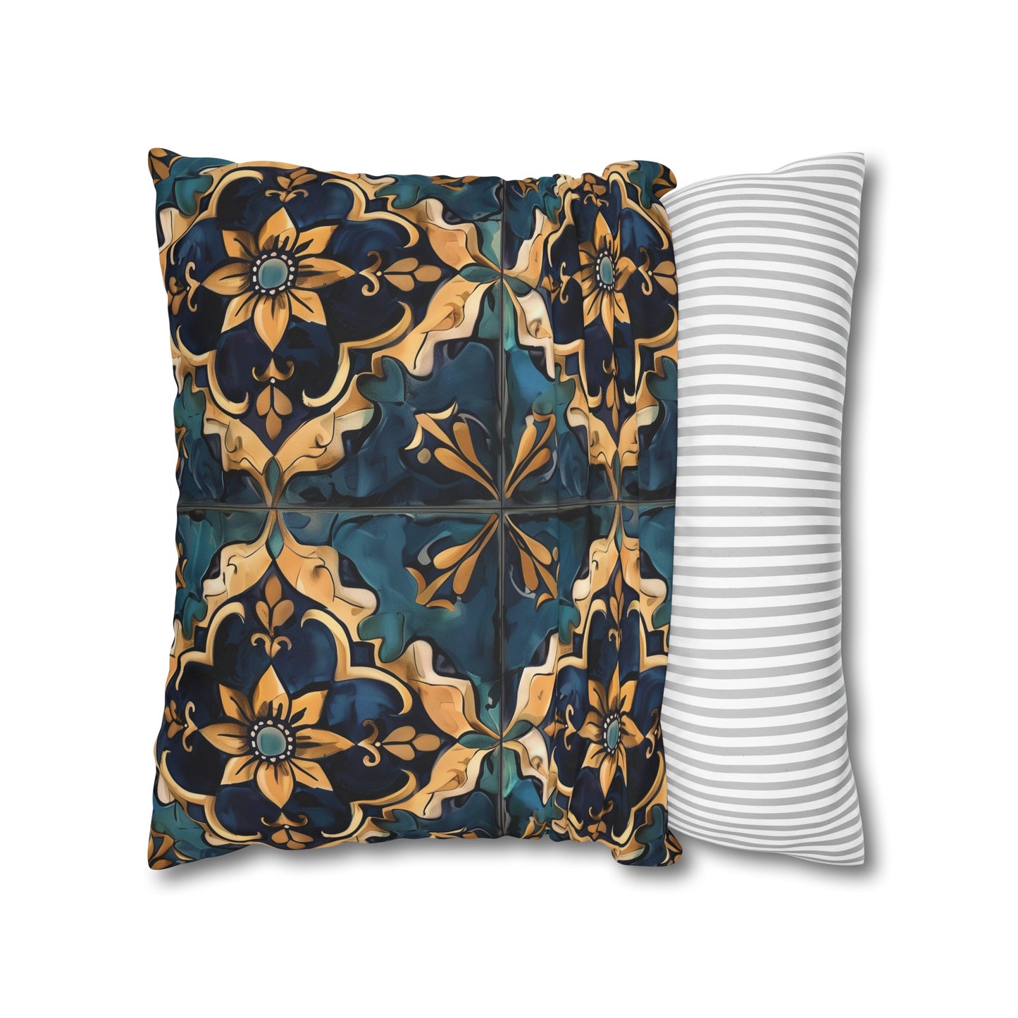 "Artisan Tiles Pillow Case Collection - Elevate your bedroom decor with elegant tile-inspired design"