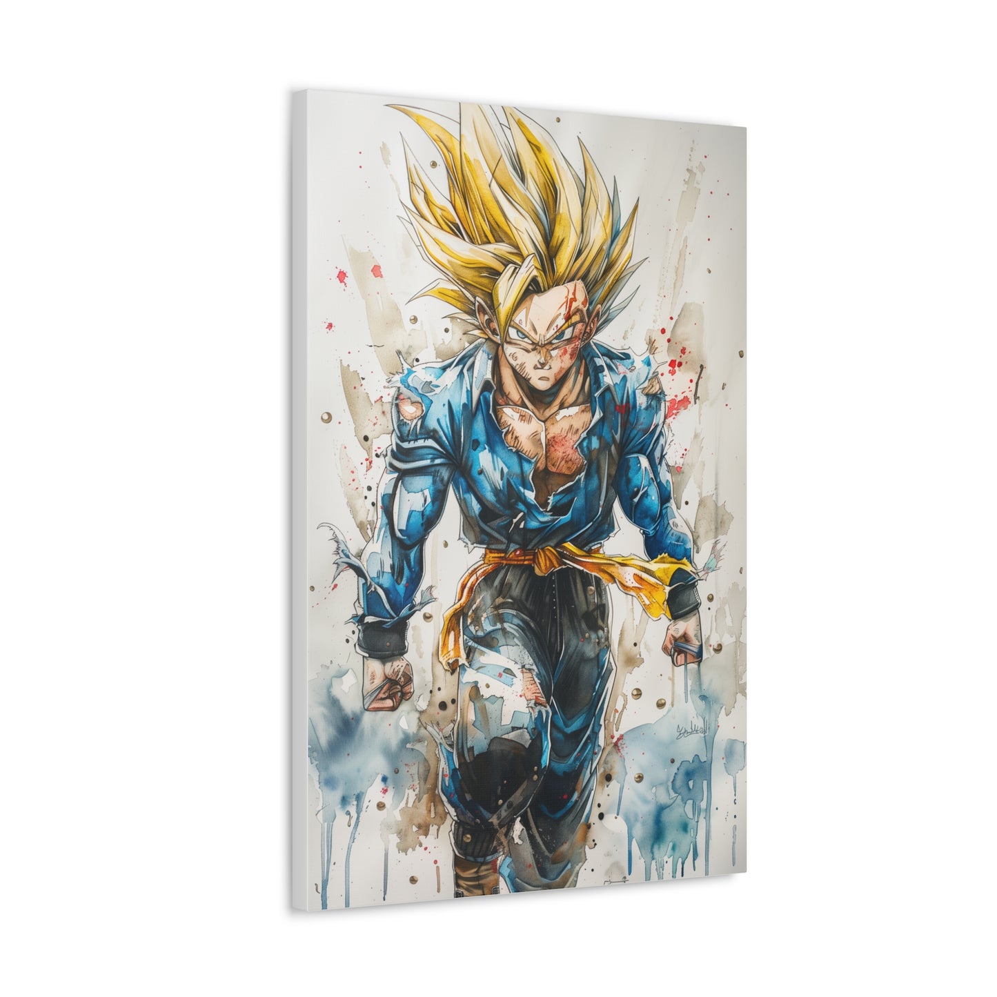 Trunks Canvas Print : Super Saiyan Power Unleashed