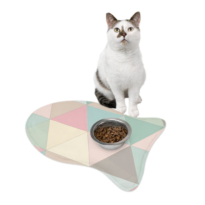 Chic Geometric Pet Feeding Mat