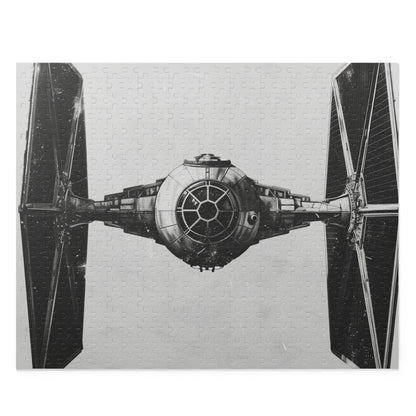 "Challenge your inner Jedi with Tie Fighter Star Wars jigsaw puzzle, perfect for fans of the iconic saga"