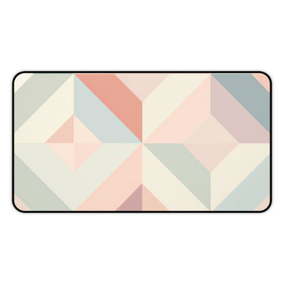 "Pastel Geometrics Desk Mat - Inspire creativity and productivity with soft color geometric design"