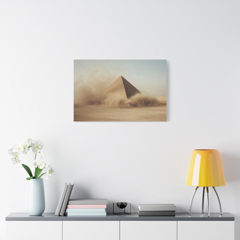 Pyramid Turning into Sand — Canvas Wall Art — Product Detail View 7