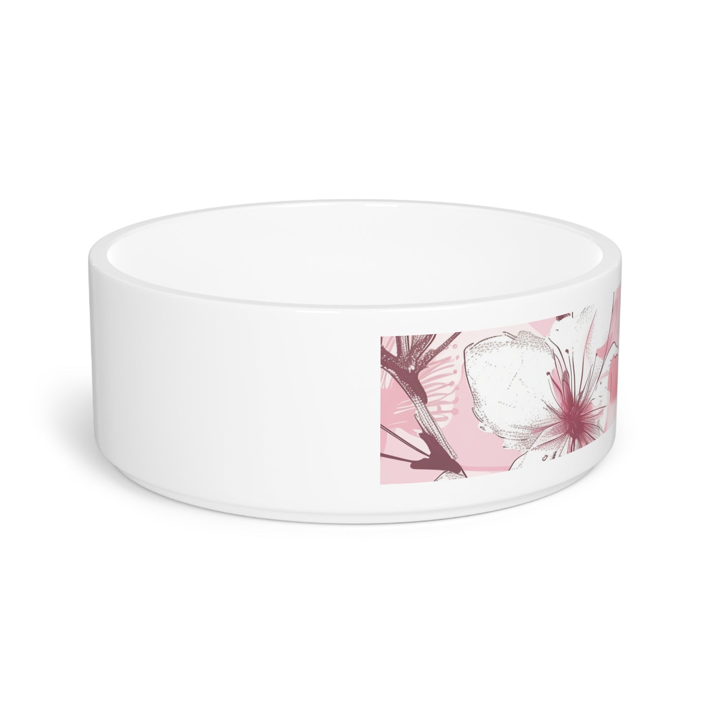 Cherry Blossom Pet Bowl: Stylish & Practical