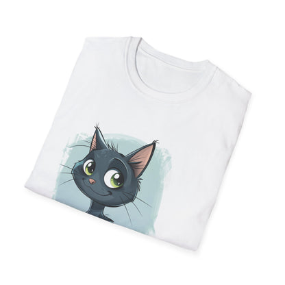 Meowgical Moments: Adorable Cartoon Cat T-Shirt