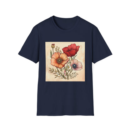 Blooming Brilliance: Hand-Drawn Floral T-shirt
 Whispering Petals: Hand-Drawn Florals T-shirt
 Flourish: Botanical Sketches T-shirt