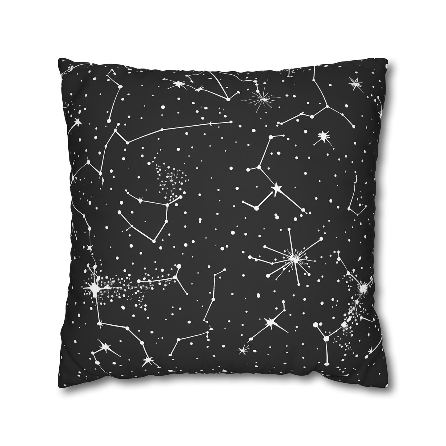 "Constellation Stars Pillow Case - Luxurious starry night design for magical sleep"